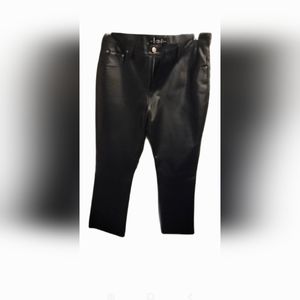 L.E.I. Black Faux Leather Pants